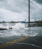 Image of storm surge during a hurricane