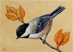 Chickadee #4 - Posted on Tuesday, December 2, 2014 by Crista Forest