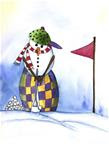 Golfer Snowman - Posted on Monday, November 10, 2014 by Kerrie Hubbard