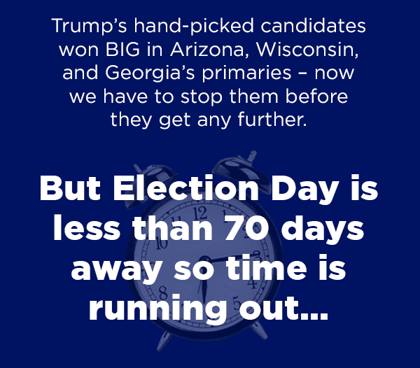But Election Day is less than 70 days away so time is running out...