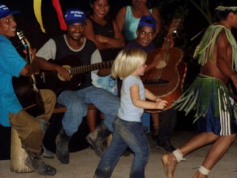 Child dancing in Nicaragua