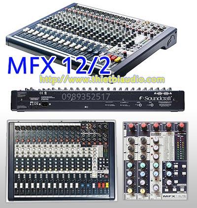 Chuyên cung cấp các loại mixer , chơi nhạc sống , hát karaoke, thu âm và nhà thờ Soundcraft%20mfx12