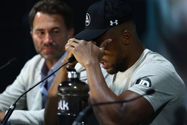 Anthony Joshua was distraught after his loss to Oleksandr Usyk