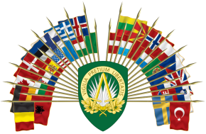 Greater coat of arms of Supreme Headquarters Allied Powers Europe.svg