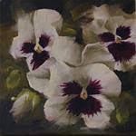 White Pansy Study 1 - Posted on Tuesday, March 17, 2015 by Lori Twiggs