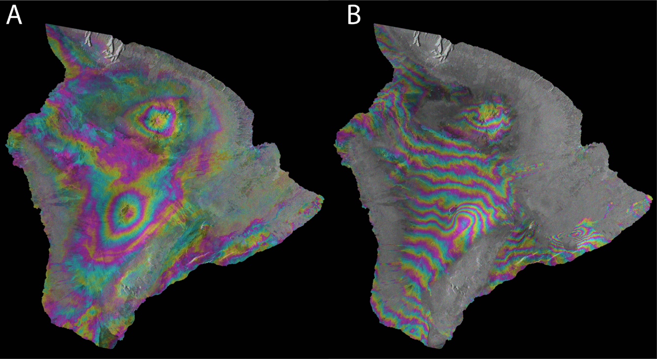 Color satellite images of the Island of Hawaiʻi