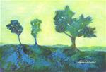 Ethereal Trees - Blue - Posted on Wednesday, April 15, 2015 by Lynn Edwards