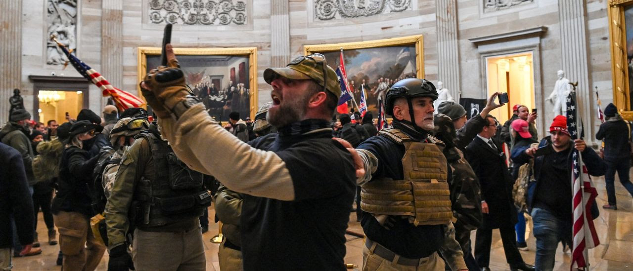 Rioters inside the Capitol