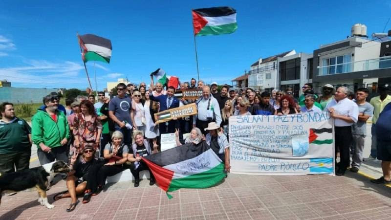 Argentina city, Santa Clara del Mar, renames one of its roads 'Palestine Street' [Plestinian Embassy in Argentina]