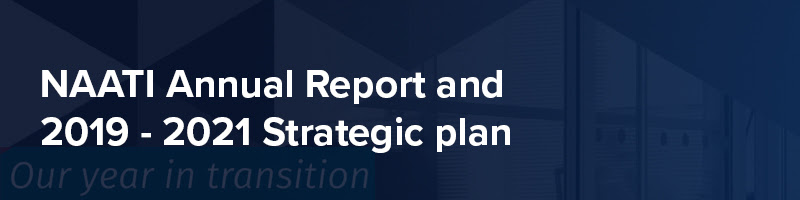 NAATI Annual Report and 2019 - 2-21 Strategic plan