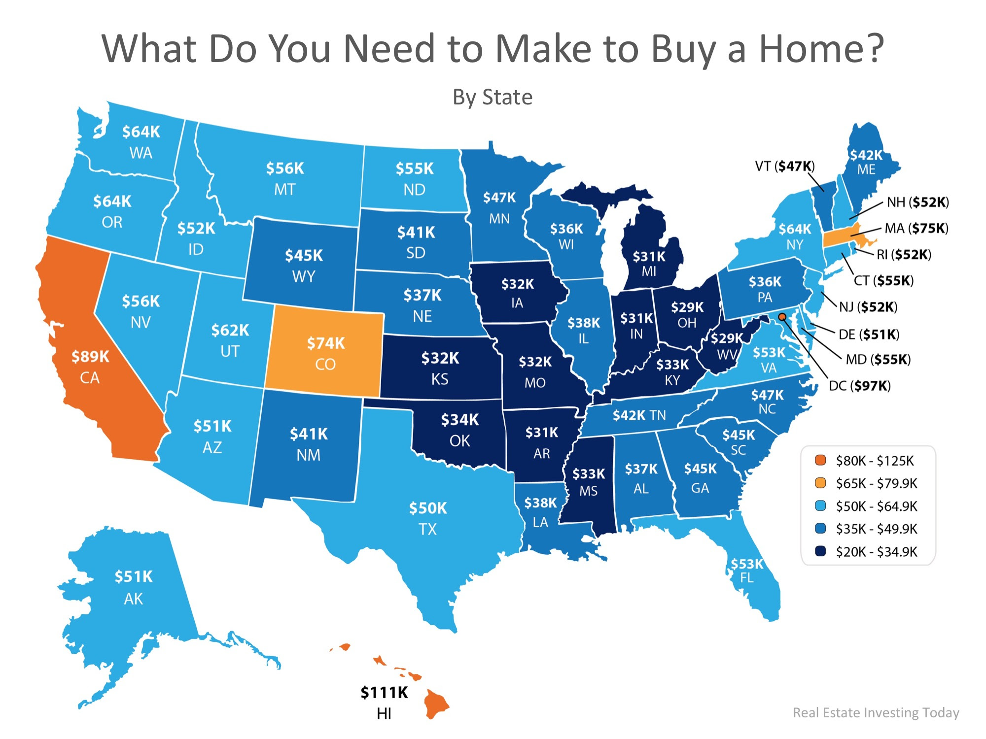 What Do You Need to Make to Buy a Home in Your State? | MyKCM