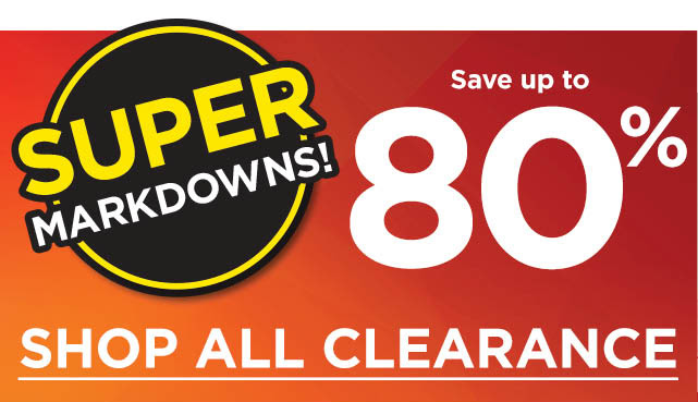 save up to 80%. shop all clearance.
