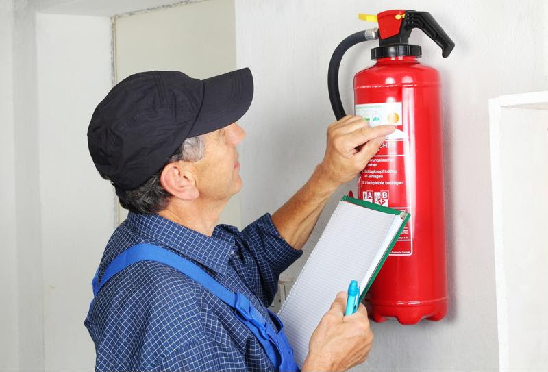 Fire extinguishers must be safe and ready for use.