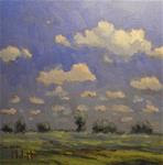 Midwest Skies Clouds Landscape Daily Oil Painting - Posted on Monday, December 15, 2014 by Heidi Malott