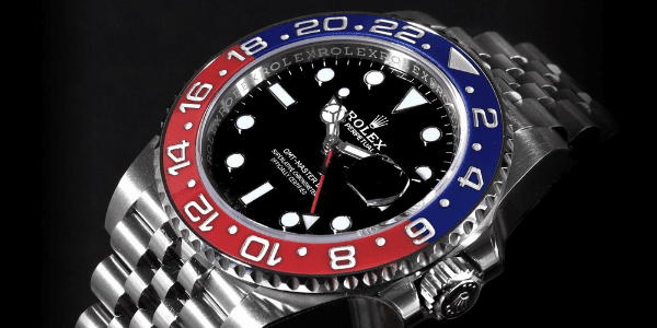 Rolex GMT Master Pepsi Bezel Jubilee Steel Watch 126710