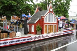church float in Bristol 4th of July parade