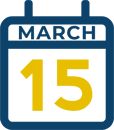 March 15 Calendar Icon
