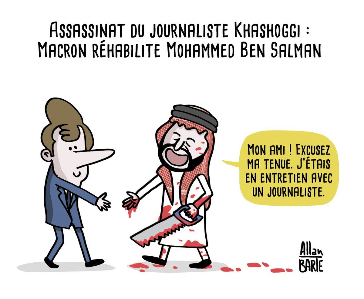 Allan BARTE on Twitter: ""Nous vivons donc à une époque dans laquelle on peut faire découper un journaliste à la scie - et rester un interlocuteur valable" ▶ Source : https://t.co/CLa6c7vlZH #Khashoggi #