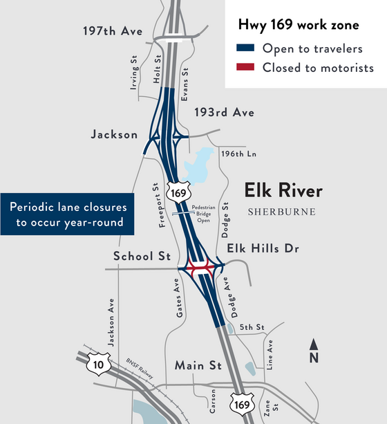 All Highway 169 lanes in Elk River set to open Wed, Nov. 1 | Elk River ...