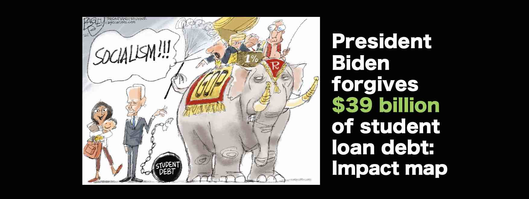 President Biden forgives $39 billion of student loan debt: Mapping the impact
