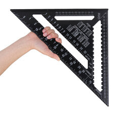 Raitool AR01 43X30X30cm Metric Aluminum Alloy Triangle Ruler