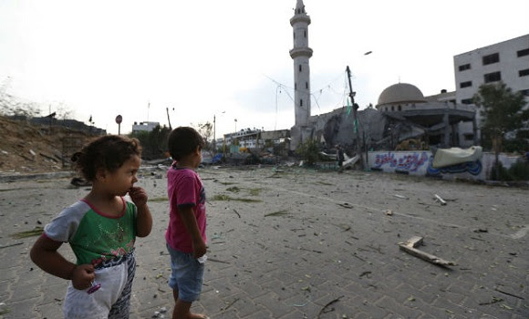 niños en gaza
