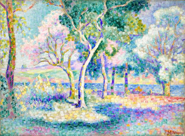 Деревья у реки, 1905 (640x471, 432Kb)
