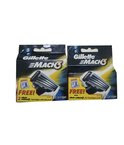Gillette Mach3 Blades - 8 Cartridges+(Free Pack of 2)