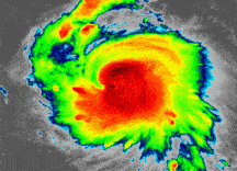 This satellite footage shows Typhoon Hinnamnor rapidly intensifying