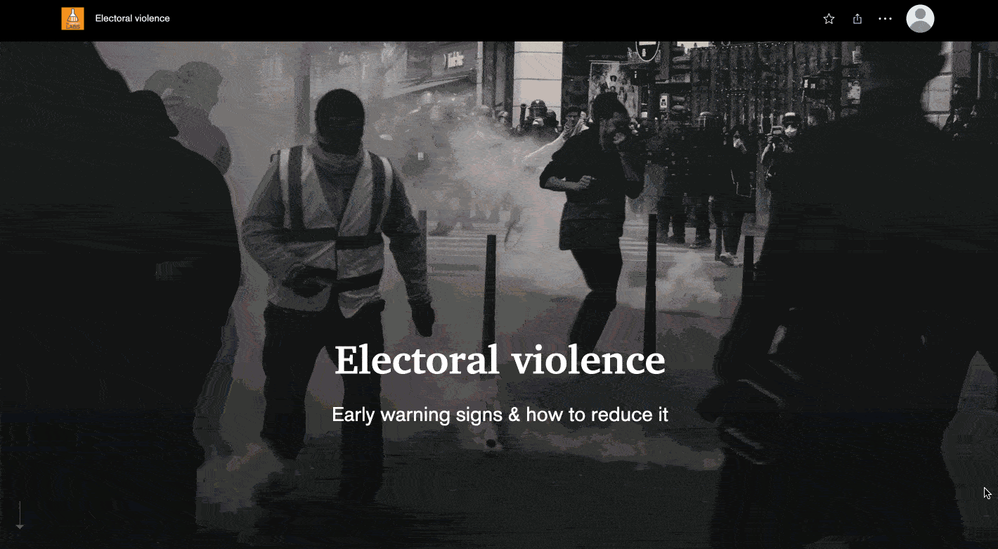 Do not let electoral violence and threats turn America into a banana republic. Vote for democracy.
