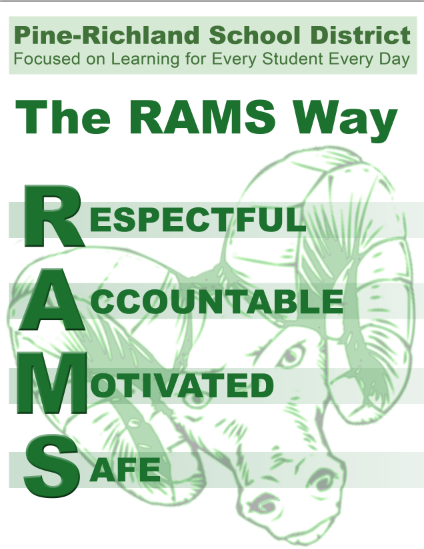 RAMS Way poster spelling out RAMS