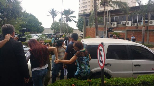 prefeita de Guimarães chegando a SSP