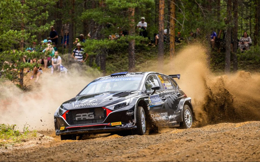 Hayden Paddon has made a return to the WRC2