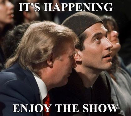 Trump enjoy the show