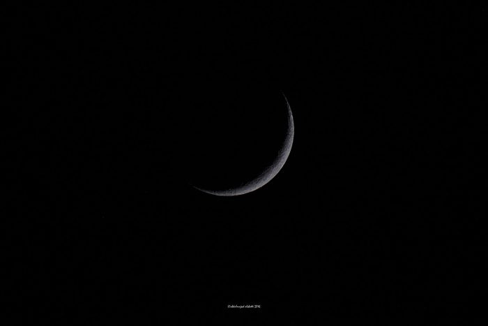 This young moon - June, 2016 - marked the beginning of Ramadan. Abdulmajeed Alshatti wrote: 