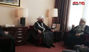 Grand Mufti of Syria and Iranian Islamic scholar discuss ways of ‘confronting attempts to distort image of Islam’
