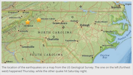 Earthquake swarm continues in South Bay near Hollister, CAn – NC rattled by second tremor Eq-north-carolina