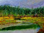 8 x 10 inch oil Creekside #6 - Posted on Wednesday, December 10, 2014 by Linda Yurgensen