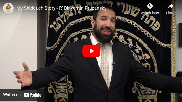 Watch: My personal shidduch story - Rabbi Binyamin Pruzansky