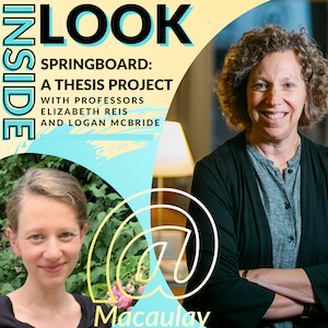 Students and professor talk about the Macaulay springboard, a senior thesis course.