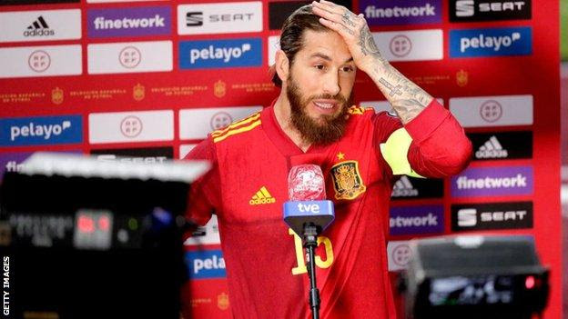Ramos said he suffered the injury while on international duty with Spain