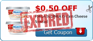 $0.50 off PHILADELPHIA Cream Cheese Spread