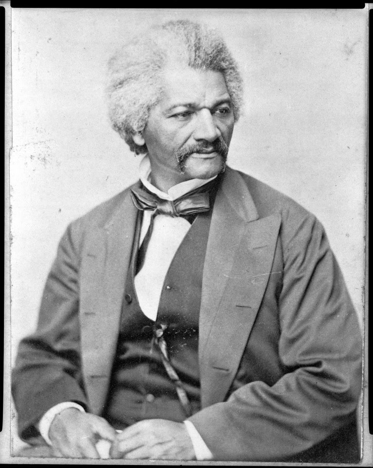 Frederick Douglass sits for a portrait in April 1870