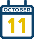 October 11 Calendar Icon