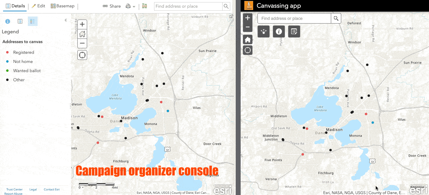 Better canvassing with smarter software from ArcGIS Online