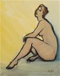 Woman Basking - Posted on Sunday, January 4, 2015 by Angela Ooghe
