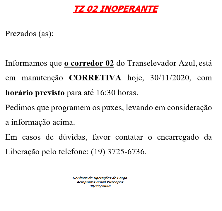 COMUNICADO TRANSELEVADOR 2