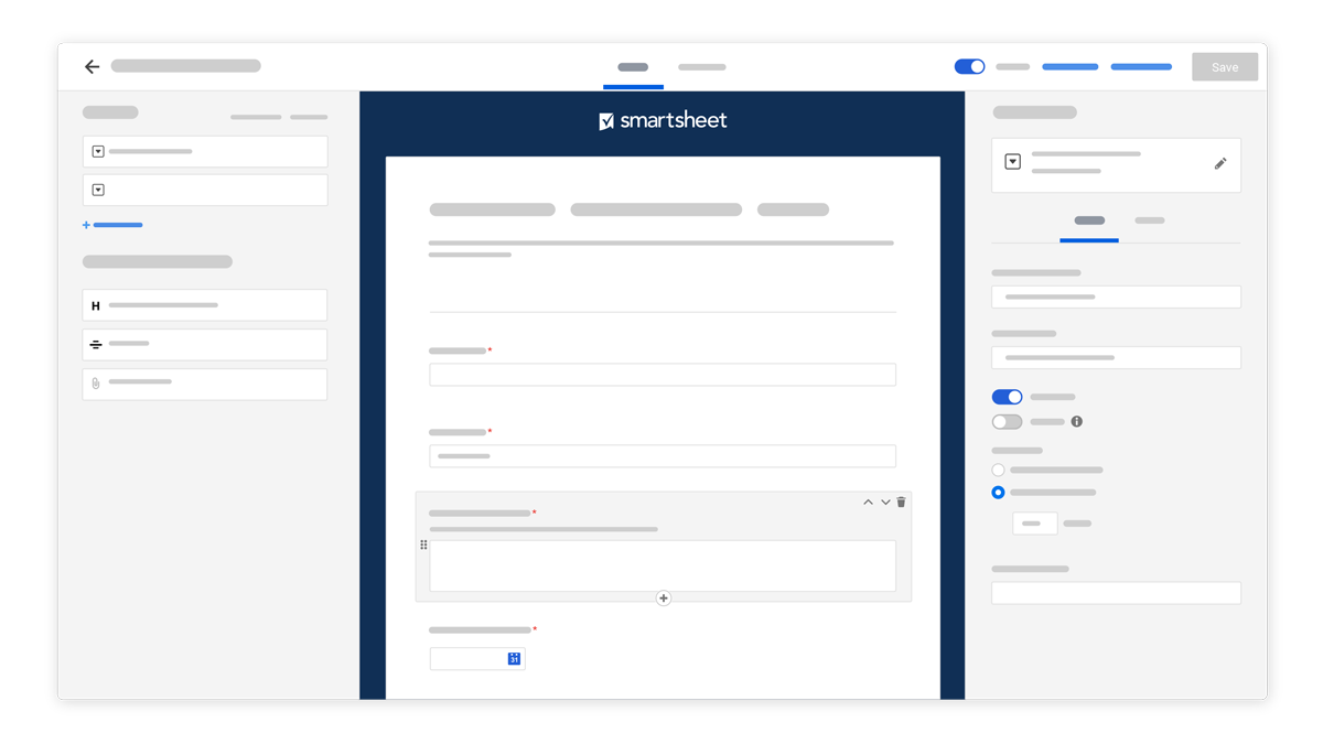 A more immersive builder UI to help get the most out of your forms, faster