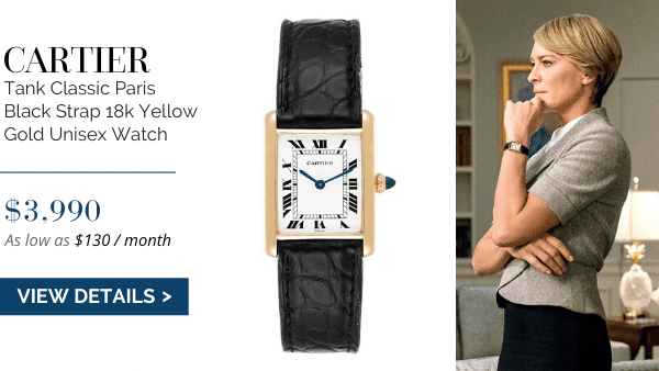 Cartier Tank Classic in House of Cards