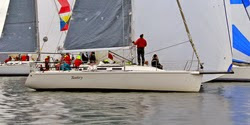 J/109 Tantivy sailing Vashon Island race off Seattle
